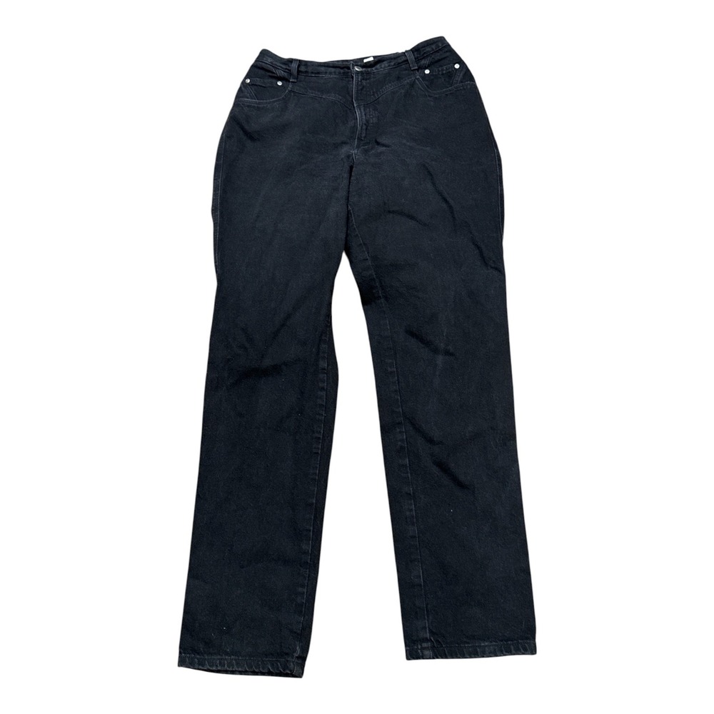 Blue Clover Vintage Western Jeans Women 36x35.5 Black Cotton High Rise Straight
